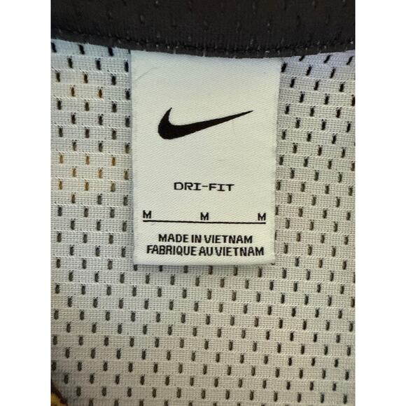 Nike Sportswear Dri-Fit Rose Print Button-Up Jersey (Black/Gold, M) - Picture 4 of 7